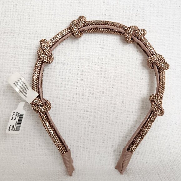 Anthropologie Sparkly Rhinestone Embellished Bow Hair Clips & Headband - New - Picture 2 of 8